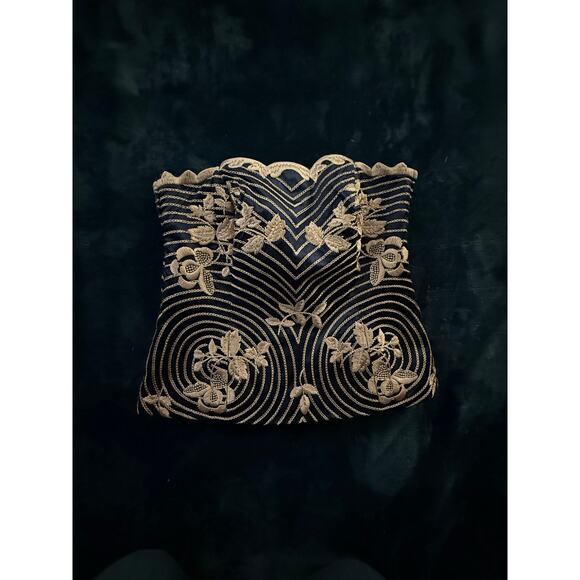 Coast Embroidered Bustier Top
Silk Blend Navy and Gold
Size 12 - Picture 2 of 7